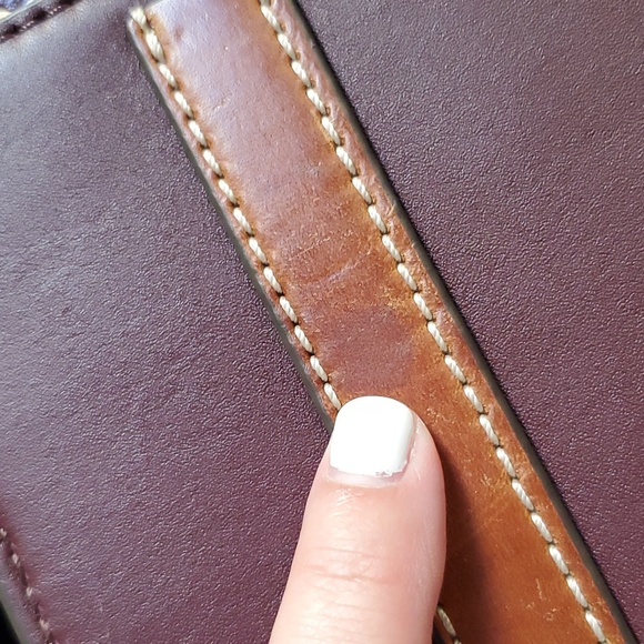 Tory Burch Monogram Leather Tote - Picture 14 of 15